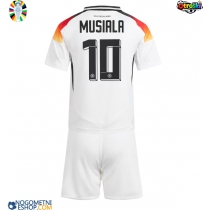 Otroški Nogometni dresi Nemčija Jamal Musiala #10 Domači EP 2024 Kratek Rokav (+ Kratke hlače)